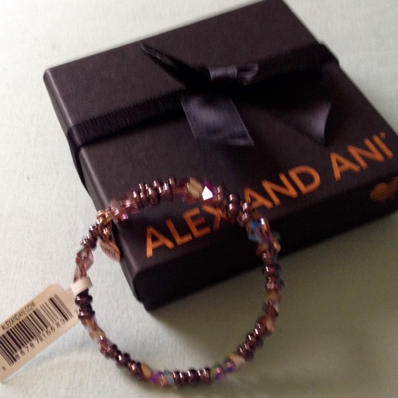 Alex And Ani Glimmer Wrap Metallic Burgundy NWT - Picture 5 of 6
